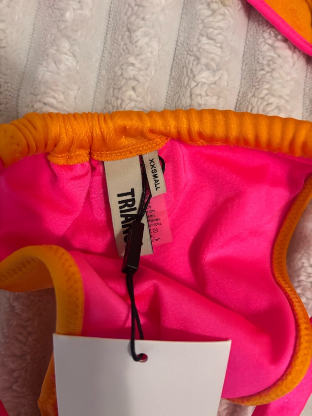 triangl swimwear Two-Tone Pink & Orange Bikini Set brand new - Picture 5 of 7